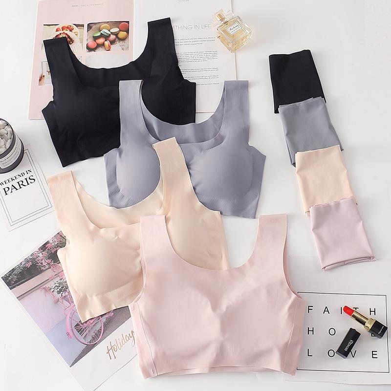 Bra Seamless Pakaian Dalam Wanita BH Tipis Busa Bra Pink gaya Jepang Bahan adem Nyaman 0