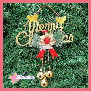 Christmas Bell Handing Natal Aksesoris Natal Pohon 1 Set Christmas Tree Star Hiasan Natal Dekorasi Christmas Hampers Ornament Chrismtas Xmas