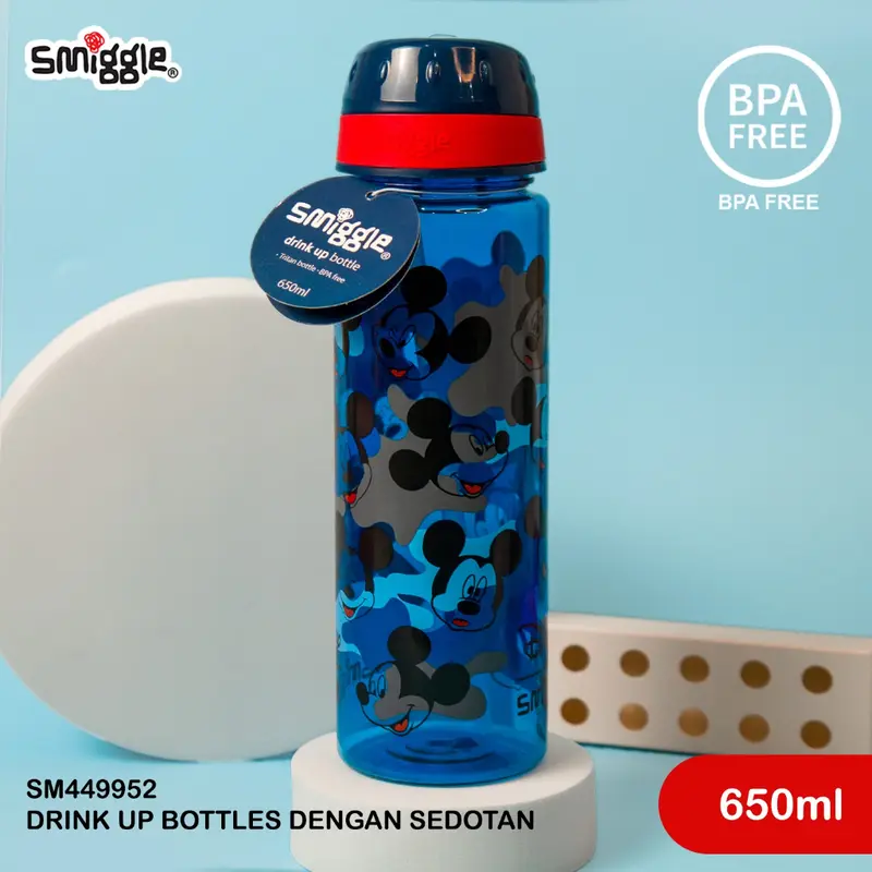 SMIGGLE X DISNEY MICKEY MINNIE DRINK UP /SPRAY BOTTLE/ LUNCHBOX/SPOON SET 3