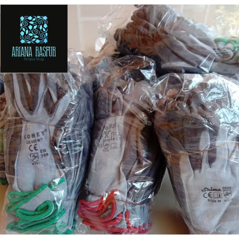 COD 2 LUSIN=1KG Sarung Tangan Comet Fit Glove 12 Pasang / Sarung Tangan Nylon Pekerja Mekanik Motor Pertukangan Termurah 1