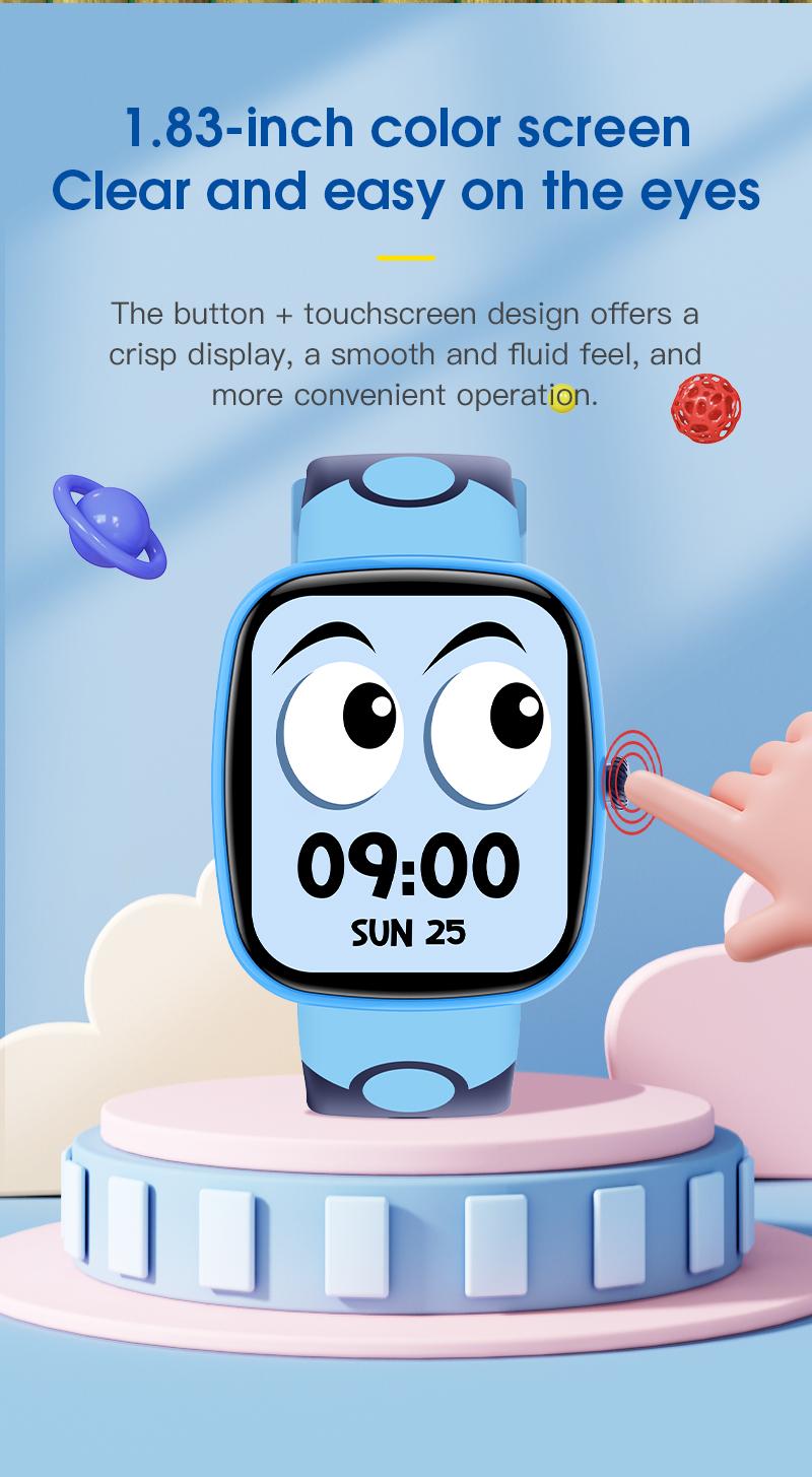 Kids Smart Watch PEJE Anak Game Edukasi Cerita Audio Flashcard Monitoring Kesehatan 24 Jam Step Counter Tahan Air 1ATM Baterai Tahan Lama Tanpa Koneksi HP