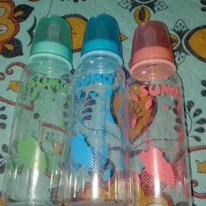 3 Pcs Botol Dot Susu Bayi Sumo Ninio Feeding Baby Bottle Nipple Standard Neck Tempat Minum Anak