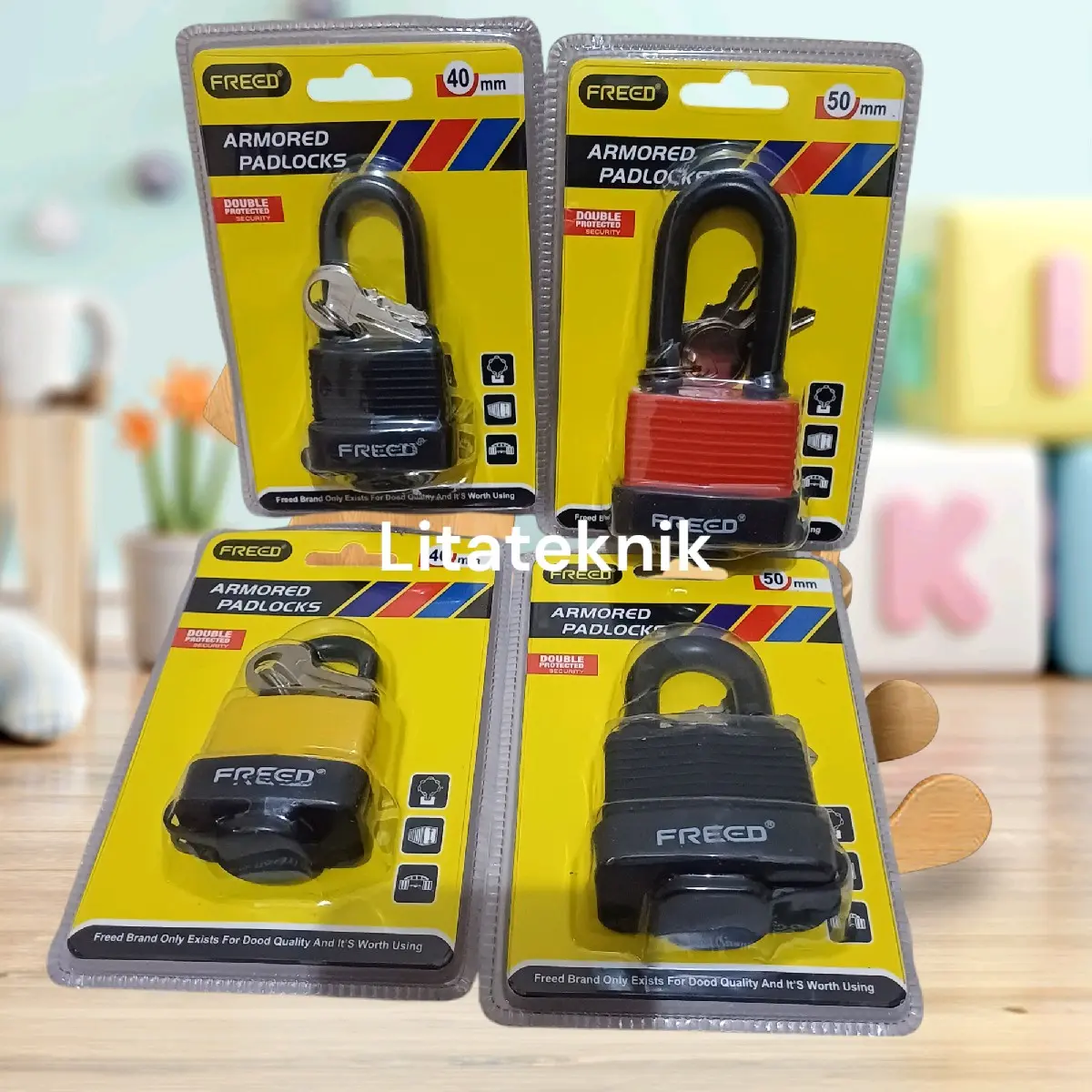 freed gembok anti air anti karat waterproof tahan air murah berkualitas 40mm 50mm gembok  motor