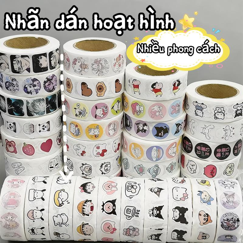  Bộ 500 Nhãn Dán Hoạt Hình Chất Lượng Cao Dễ Thương Đa Mục Đích Trang Trí Sổ Tay Điện Thoại Máy Tính Nhiều Kiểu Dáng Sinh Động sticker shin 