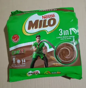 Milo Malaysia sachet 3in1 isi 14 Stick Chocolate