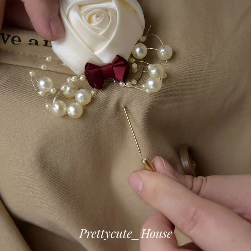 Corsage Jas / Buttonnoire / Bros Bunga Tuspin Hiasan /Flower brooch for Groom 0
