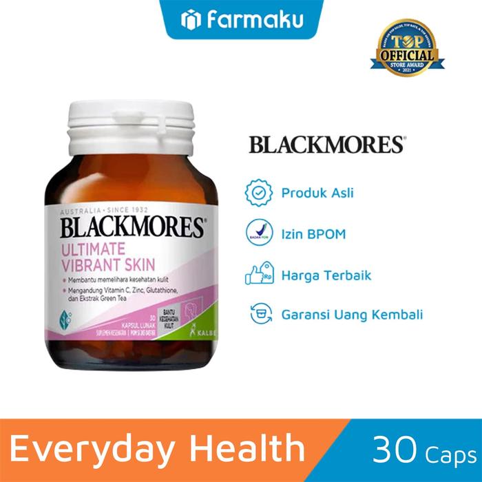 suplemen glutathione terbaik Blackmores Ultimate Vibrant Skin Isi 30 Kapsul