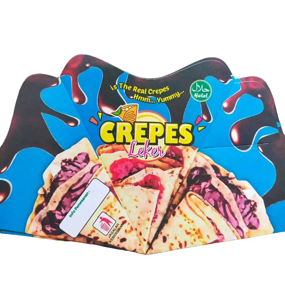 @100pcs Kertas Crepes/kemasan Crepes/Bungkus Crepes 1pack 100pcs 4Gambar Kitchenware