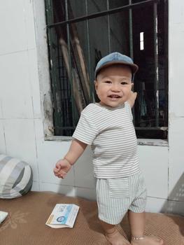 Product Review of BC279 Bộ Quần Áo Ba Lỗ Cotton Gân Chống Tia UV Thời Trang Hè Cho Bé Obebi from E**i 0