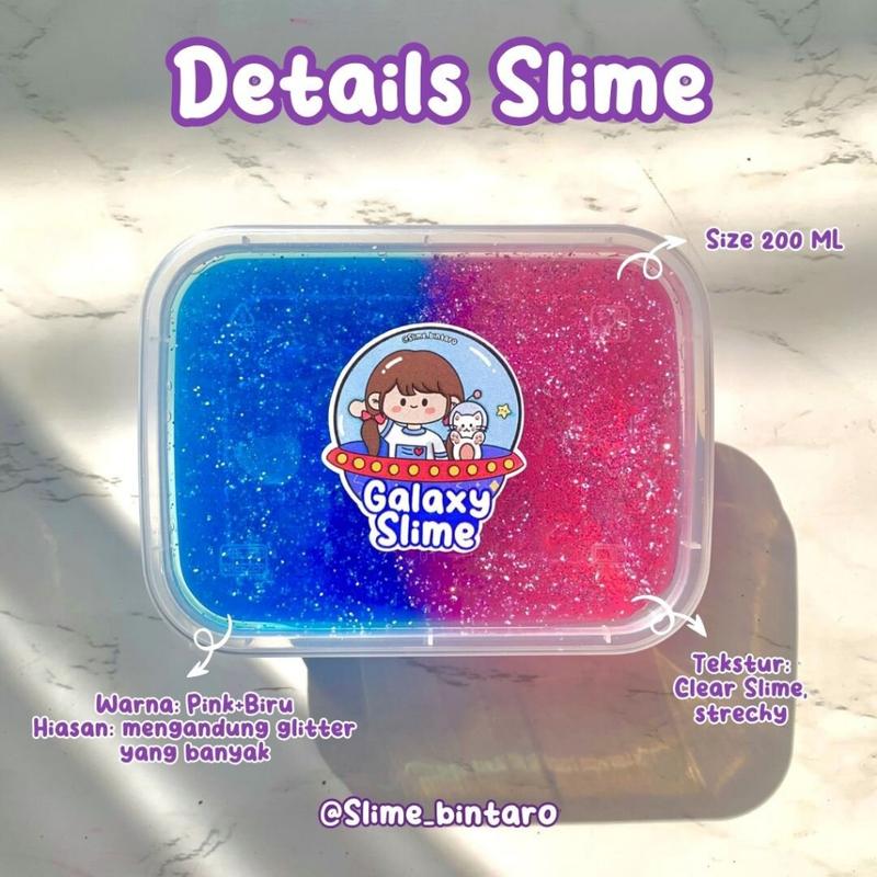 GALAXY SLIME 200ML BY SLIME BINTARO ||  || SLIME BERKUALITAS || SLIME TERCANTIK || SLIME LUCU DAN BAGUS || GALAXY SLIME 1