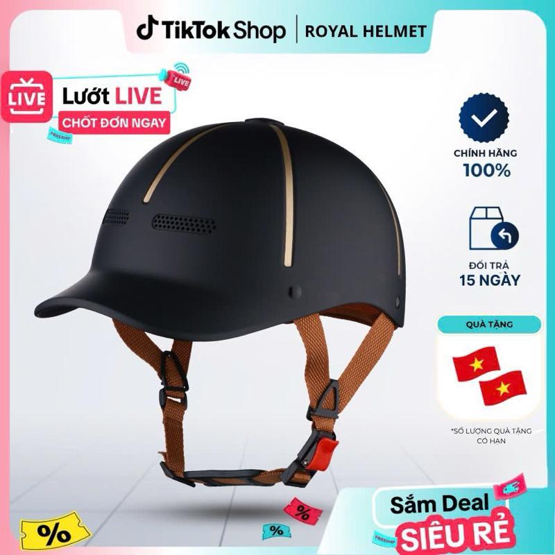 Mũ Bảo Hiểm Lưỡi Trai Royal M36 Nón Đạt Chuẩn Chính Hãng Kiểu Dáng Cá Heo Bảo…