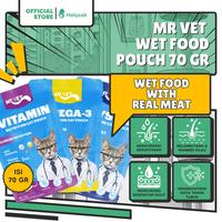 Gambar Holycatlabs Mr. Vet Cat Pouch Makanan Basah 70gr - MR Vet Pouch Omega 3 dari Holycatlabs Official Shop Kota Bandung 1 Tokopedia