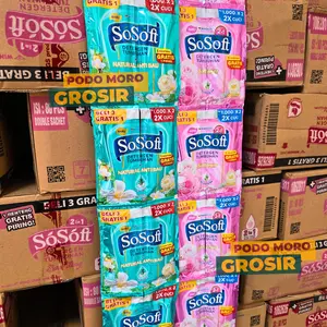 PROMO SOSOFT DETERGENT TUMBUHAN 32 PCS 40ml 1000an Murah