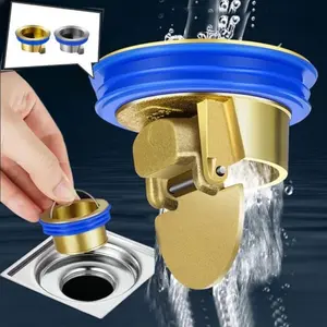 Katup Penutup Saluran Pembuangan Lantai Wastafel Kamar Mandi 【Harap konfirmasi ukuran sebelum melakukan pemesanan】Anti-hama Satu Arah Penutup Lubang Pembuangan Lantai Silikon s a