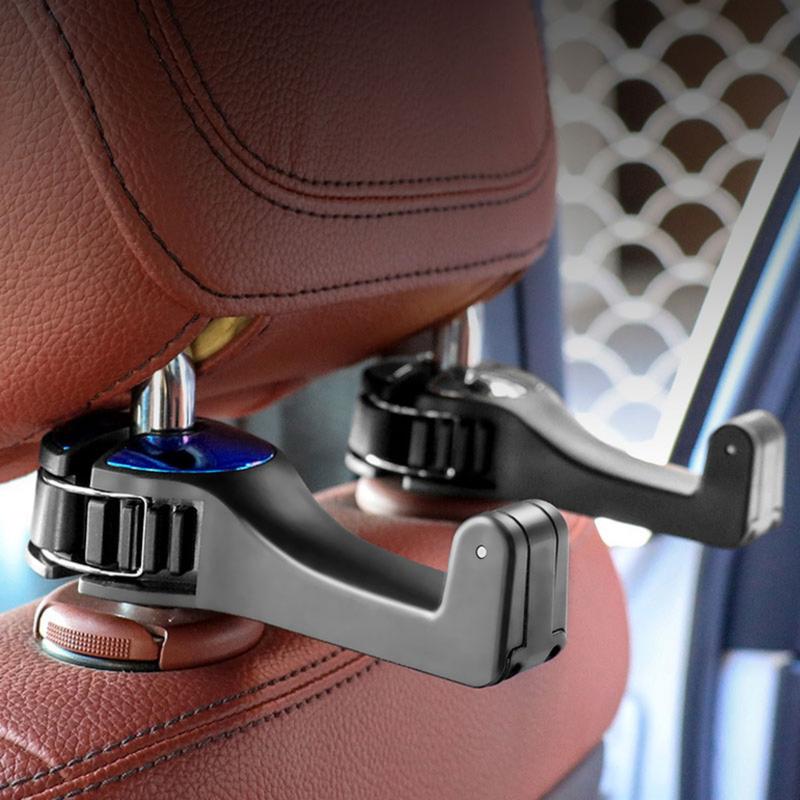Product Introduction of 2 in 1 Car Headrest Hook Phone Car Holder Car Hanger Portable Seat Back Hanger Storage Hook Phone Holder Auto Fastener Clip 20