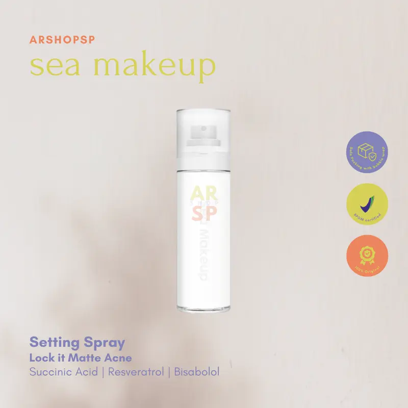 arshopsp | Sea Makeup in Lock It Matte Acne / Stayput & Set Continuous Setting Spray 100ml 3