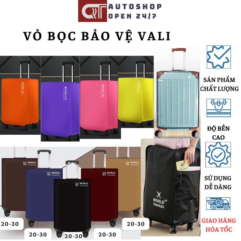 Bao Trùm Vali Bọc Vali Túi Trùm Vali Vỏ Bọc Bảo Vệ Vali Chống Xước Chống Bụi Chống Trầy Xước Vải Dày Dặn Cao Cấp QT Auto247