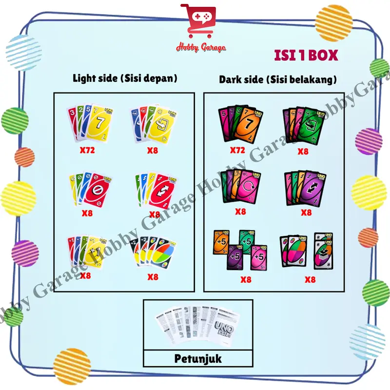 Uno flip card mainan kartu keluarga 2