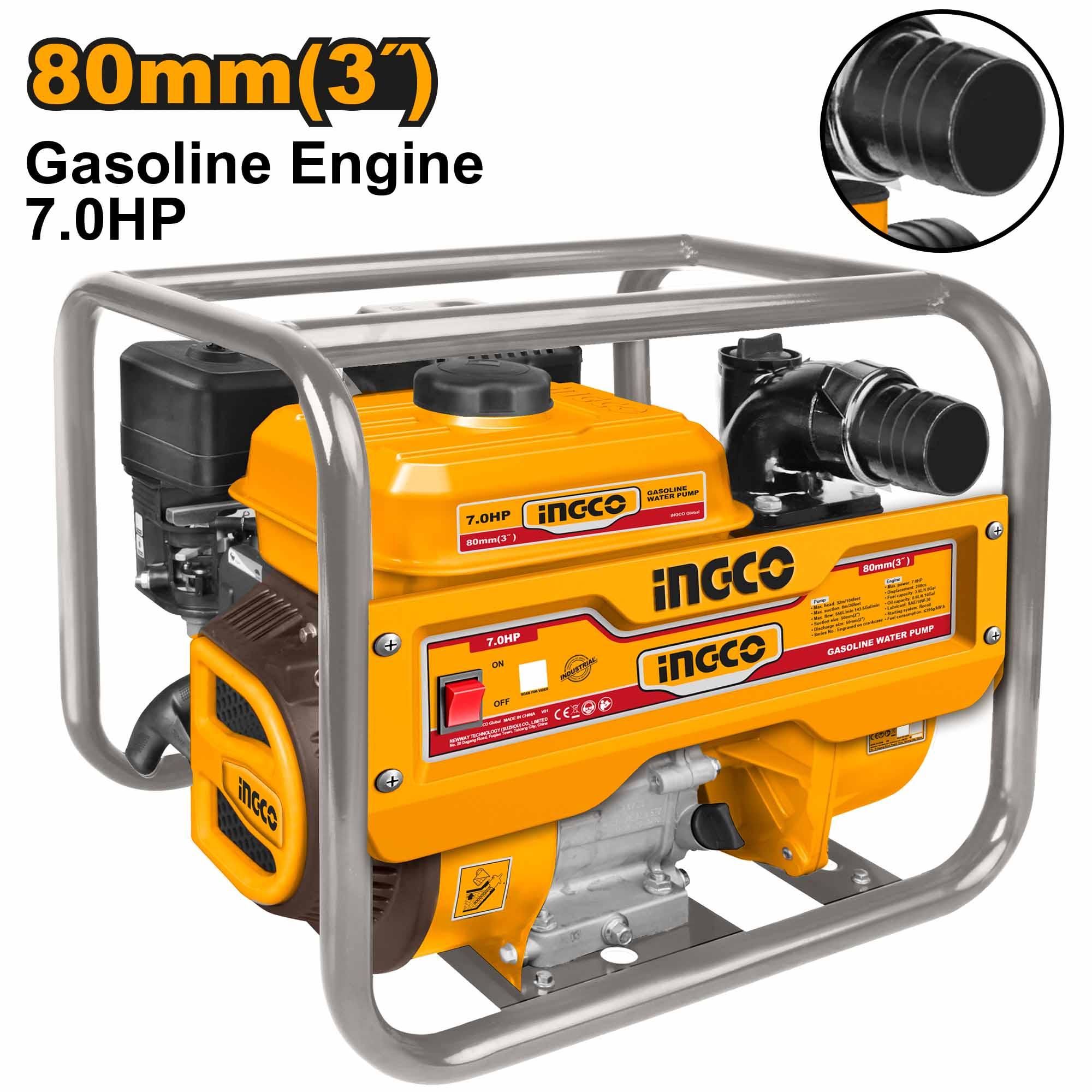Ingco Gasoline Water Pump 7.0HP 80mm GWP306 (IPT) – INGCO Philippines
