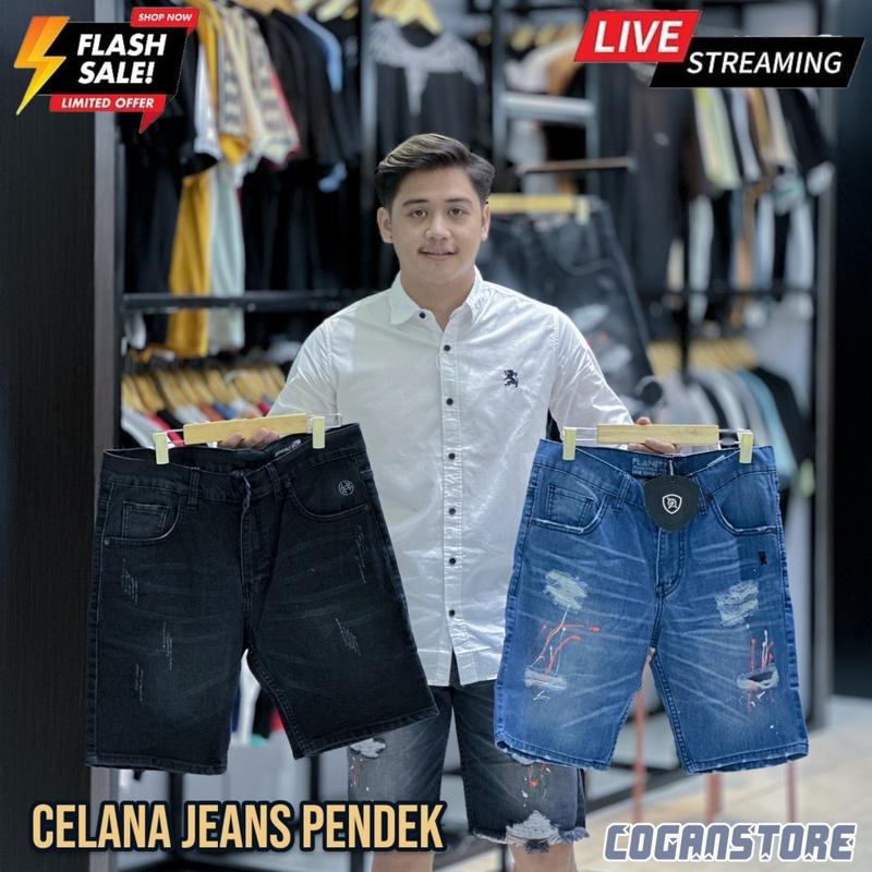 FREE PARFUM - Celana Pendek Jeans Ripped HIGH QUALITY “ JS01 “ - COGANSTORE 030624110HE 1