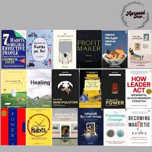 Buku Motivasi - The Secret Of Dark Psychology - The Psychology Of Change- The Art Of Manipulation - How Leader Act - The Power Of Sun Tzu - The Power Of Ambition - 48 Laws Of Power - Untungnya Aku Tidak Menyerah - Becoming Magnetic - Pak Bu Bantu Aku