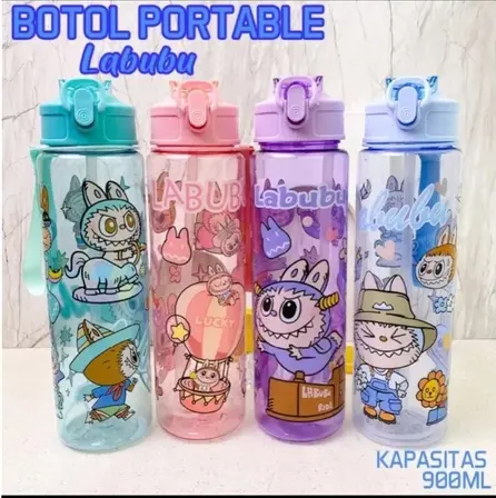 Botol Minum LABUBU Anak Karakter Sanrio 900 ML 0