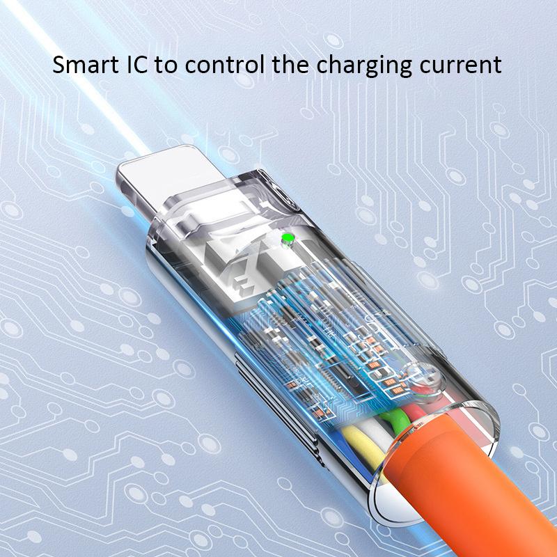 LENTIVEN 120W kabel data Fast Charging Micro usb Type-C Cable FOR iPhone ios usb Android Cable Data 5