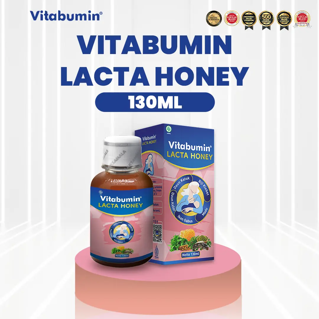 Vitabumin Lacta Honey ASI Booster Pelancar ASI – Madu Ibu Menyusui 130ml