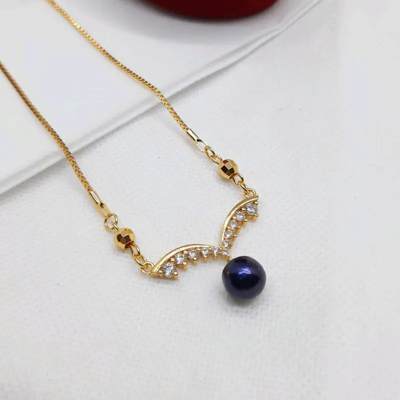 Gratis Cincin - Kalung Putri Permata Cantik Mutiara Asli Bersertifikat 8