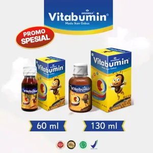 MADU VITABUMIN MADU IKAN GABUS ALBUMIN ANAK 130 & 60 ML