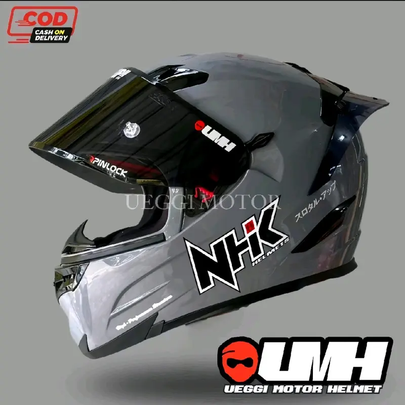 HELM NHK RX9 BLACK DOF PAKET GANTENG 6