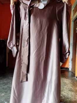 Product Review of Candy Outfitku - Luna dress (tanpa hijab) gamis gradasi silk sutra Baju Muslim Mewah Wanita from d**5 2