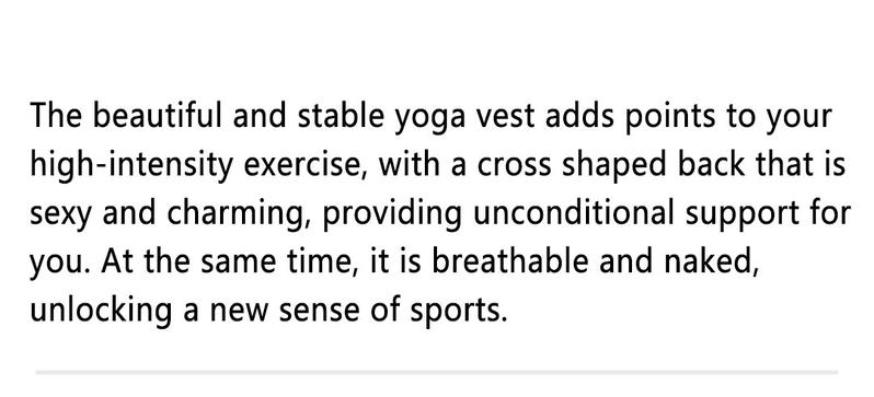Product Introduction of Non-steel ring beautiful back breathable underwear large size sports bra yoga shockproof vest 6