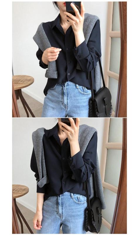 Product Introduction of Korean Style Plus Size Professional OL Shirt Women Casual All-match Loose and Thin Bottoming Shirtblouse Top 67