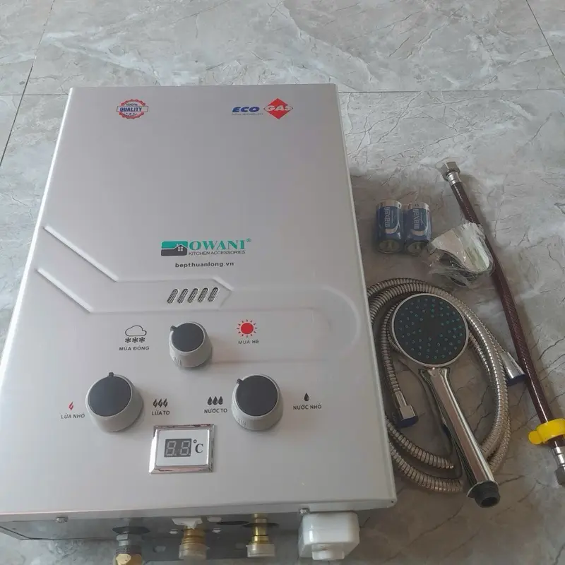Nóng lạnh gas 10L có đồng hồ báo nhiệt 0
