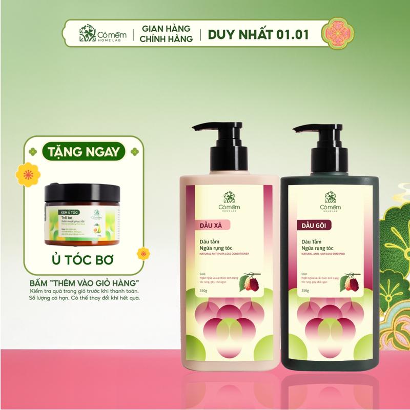  Combo Dầu Gội Xả Dâu Tằm Giúp Ngừa Rụng Tóc Cải Thiện Tóc Hư Tổn Cỏ Mềm 700ml 