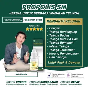 Herbal Untuk Congek Menahun Telinga Berdengung Budeg Berair Dan Bau Infeksi Bernanah Kurang Pendengaran Propolis SM Original