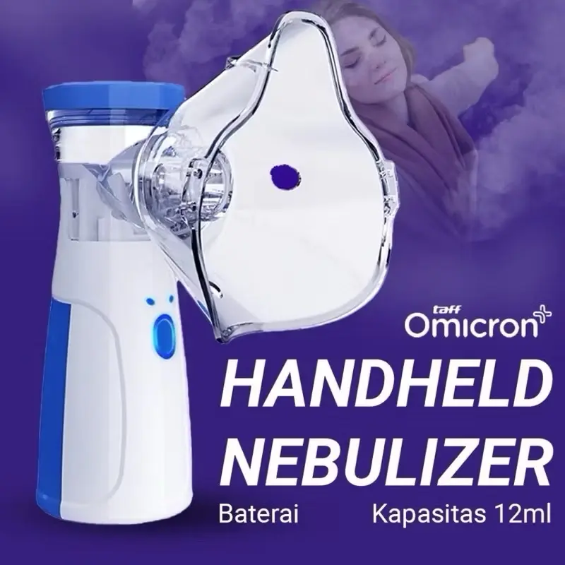 Nebulizer portable mesh alat uap bantu pernapasan asma inhalasi / alat uap Nebulizer anak dan dewasa 0