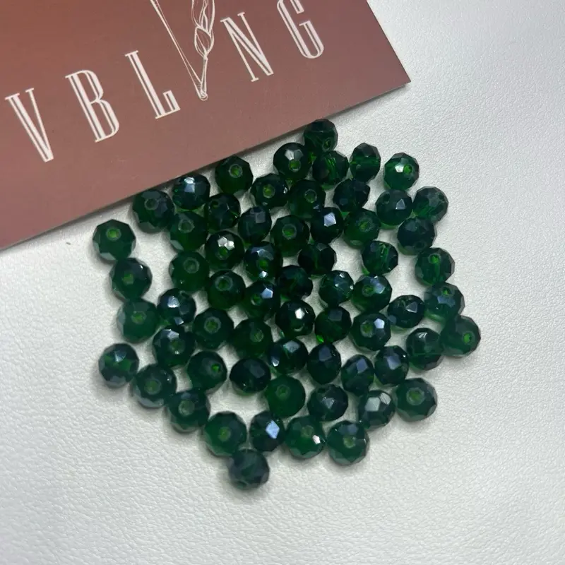 Xanh lá đậm / nhạt 8mm Ko ánh cừ