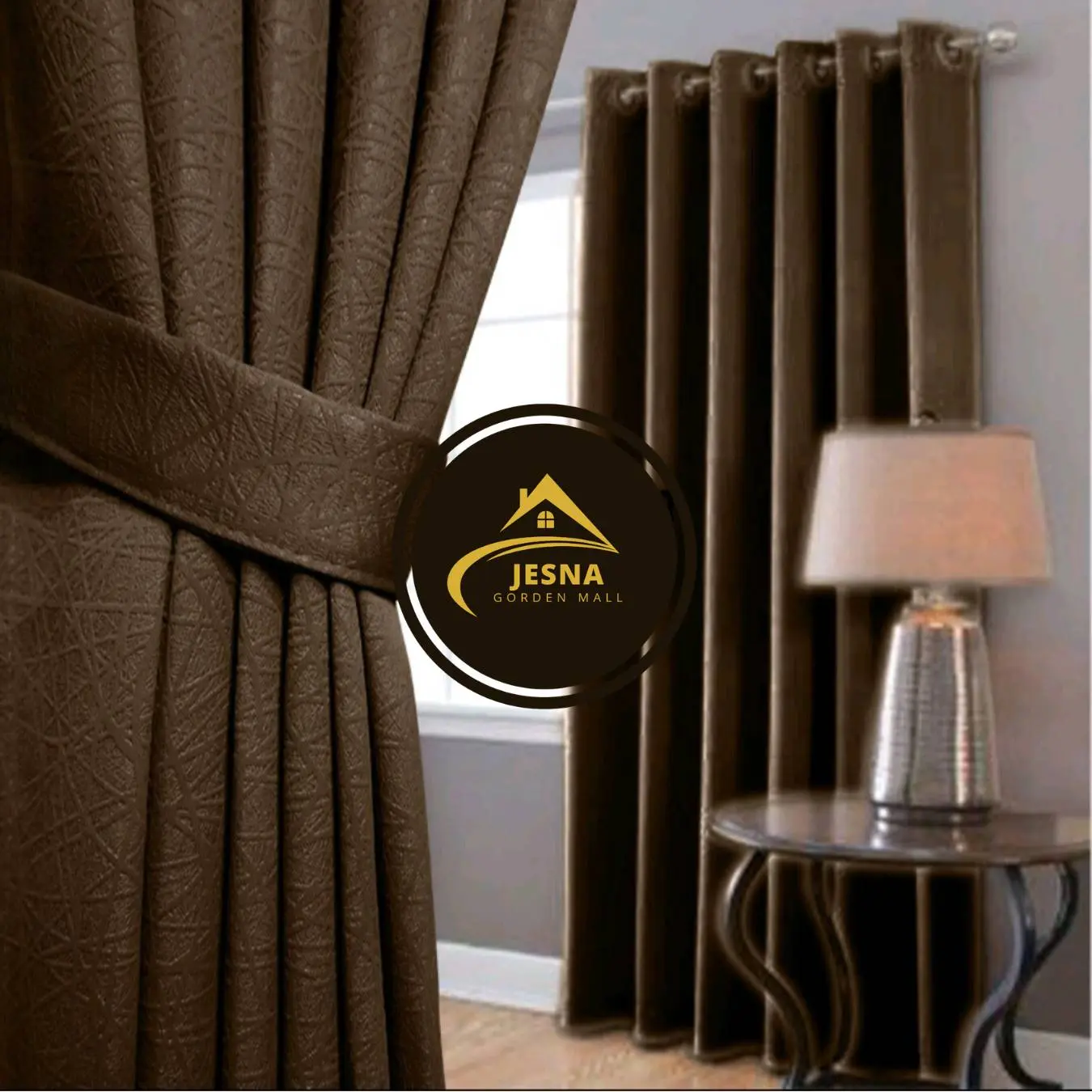 Gorden Blackout 12 Smokring Minimalis Aesthetic Super Tebal - Tinggi 50cm 150cm 170cm 200cm 225cm 250cm