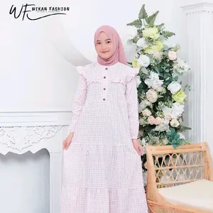 Haura Gamis kids Muslim | (FREE RANDOM) ~> kemeja/celana/rok