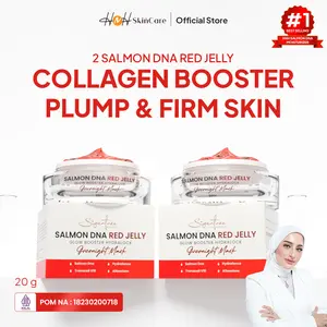 Signature by Kamila Bundling 2 Salmon DNA Red Jelly Booster / Pelembap untuk Melembapkan Wajah, Menjaga Elastisitas Kulit, serta Mencerahkan Kulit Pencerah Pelembab