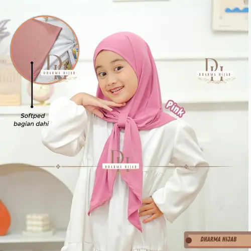 Hijab Segitiga Instan Anak Remaja 7-13 Tahun | Segitiga Instan Jersey Premium Variasi Muslim Polos Kerudung Pashmina