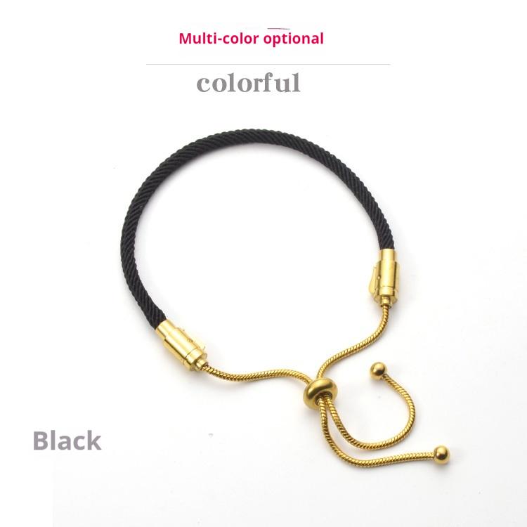 Product Introduction of Two-tailed extended chain Milan Line adjustable hand string new year red string bracelet 3