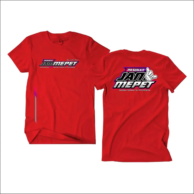 KAOS PASUKAN JAM MEPET FREE STIKER Katun Combed Distro kaos kata jawa 7