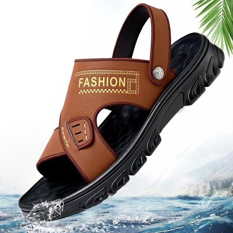 Product Introduction of Sandal Original Selop Pria Slip On Nyaman Kuat Empuk Hitam Coklat Cowok Kasual Sendal Laki-laki Kasual 3
