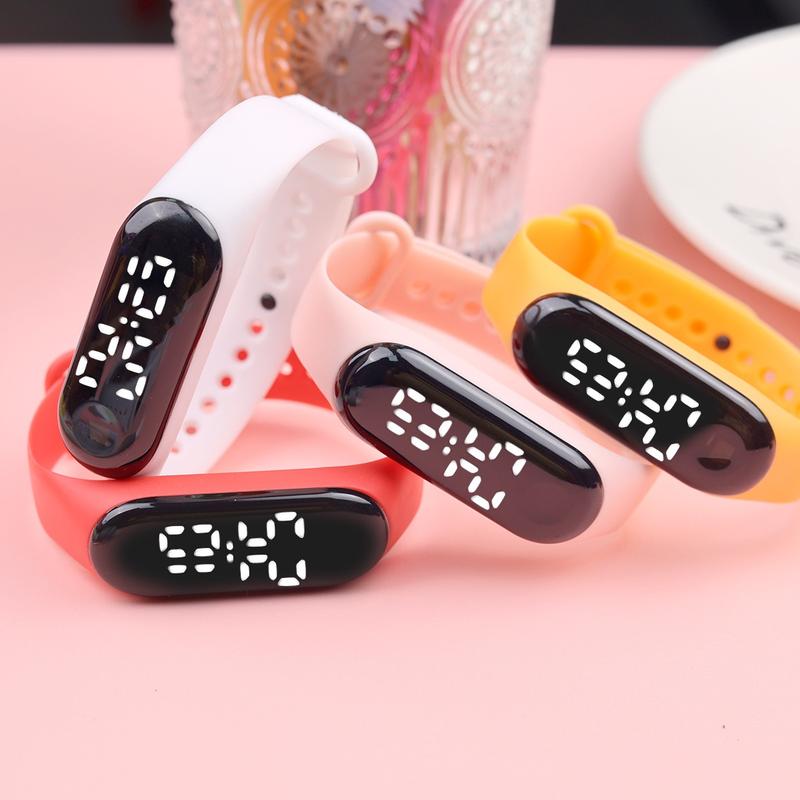 Đồng Hồ Đồng Hồ Đeo Tay Điện Tử, Màn Hình Cảm Ứng Thông Minh, Chống Thấm Nước, Đèn LED, Thời Trang, Thể Thao, Dành Cho Nữ, Đồng Hồ Dây Đeo Tay 9