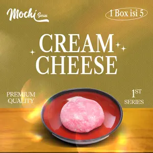 CREAM CHEESE - Mochi Isi Premium Series [HALAL] - (1 Box Isi 5 Rasa Khas Eropa) Cemilan Siap Makanan