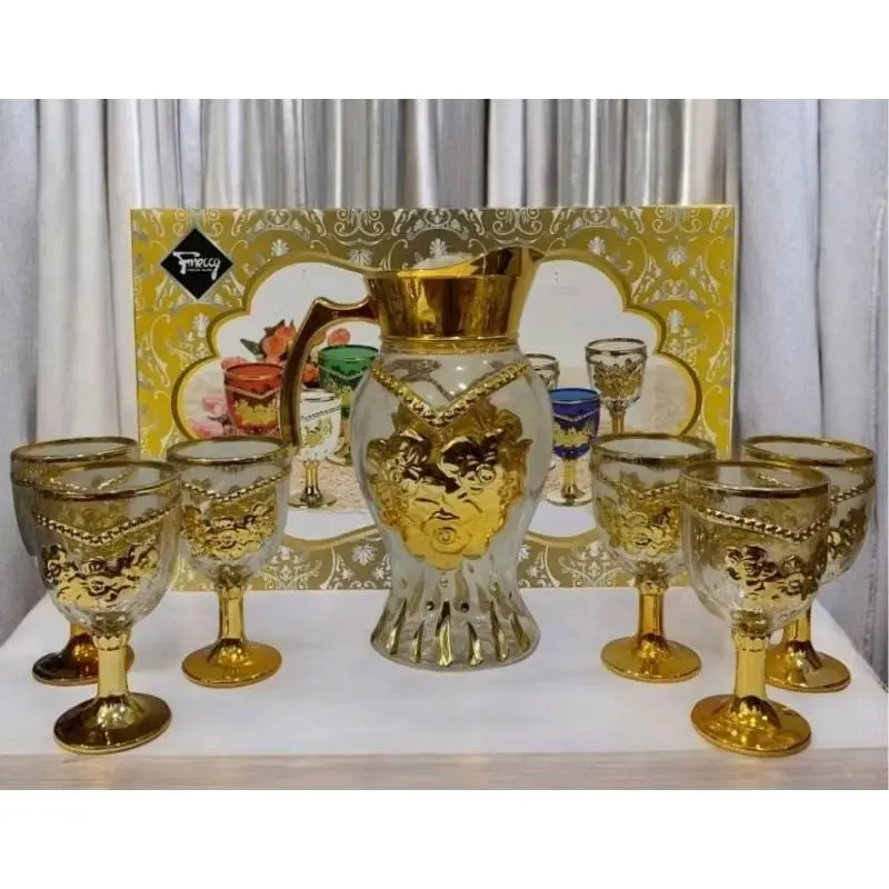 Set Teko sultan mewah bahan kaca premium tebal