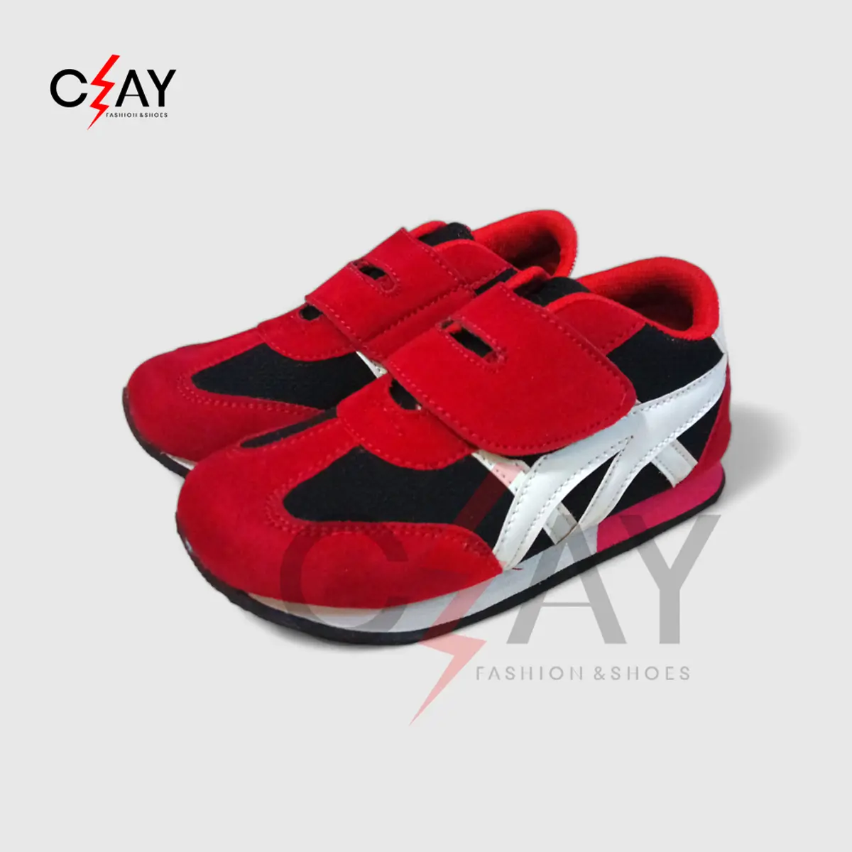 Clay Sepatu Sneakers Anak 1-8 Tahun Termurah Round Toe Anak-Anak Kaki Strap